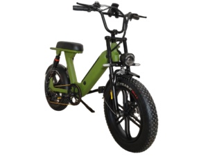 Vélo électrique à double suspension arrière, pneus neige 20*4, cadre en alliage d'aluminium, batterie au lithium, moteur sans balais 250W, 7 vitesses - Product Image 6