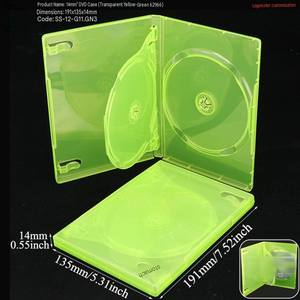 Boîte de rangement de remplacement personnalisée pour jeux XBOX 360 à double disque, boîte de protection verte pour jeux DVD CD vidéo - Product Image 3
