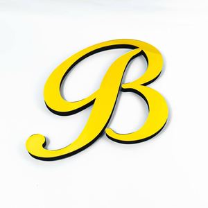 Autocollants 3D Lettres Italiennes 20cm en Gros - Décor Mural Élégant en Italic, Adhésifs DIY pour la Décoration Intérieure - Product Image 1
