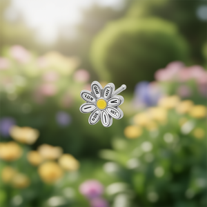 Pendientes de Flor E3224, Chapados en Oro, Aleación de Zinc, Diseño Bonito, Unisex, Joyería para Regalo - Product Image 2