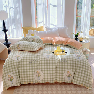 <span class=keywords><strong>Copripiumino</strong></span> per casa King Size stampato floreale con Logo personalizzato in <span class=keywords><strong>cotone</strong></span> 100% - Product Image 5
