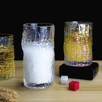 Nouveau Design Classique Simple Bulle Tasses En Verre Transparent Eau Jus Potable Tumler verrerie Forme Ronde Maison Hôtel
