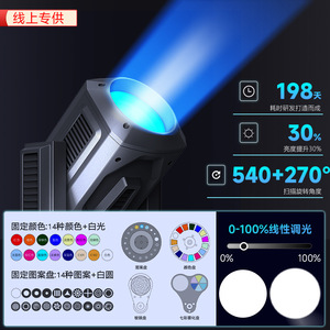 Jiechuang Wolf Warrior 380W - Equipo de Iluminación de Escenario con Cabeza Móvil y Luz de Haz - Product Image 4