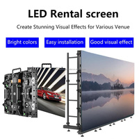 Écran LED flexible, écran LED P2.6 P2.9 P3.91, écran LED extérieur, écran de location 4mx3m, mur vidéo intérieur, panneau d'affichage mobile