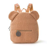 Nouvelle sacoche de rangement multi-usages pour enfants avec oreilles d'ours de dessin animé, petit sac portable pour les sorties, pochette de rangement pour jouets