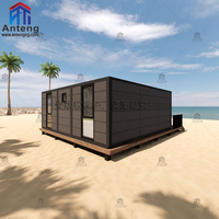 Maison conteneur pliable et extensible de 20 et 40 pieds, unité d'habitation préfabriquée mobile certifiée