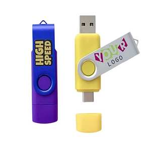 旋转C型USB <span class=keywords><strong>2</strong></span>.0闪存驱动器8GB 16GB 32GB 64 GB usb-c Pendrive OTG USB记忆棒，适用于智能手机、平板电脑、电脑 - Product Image 4