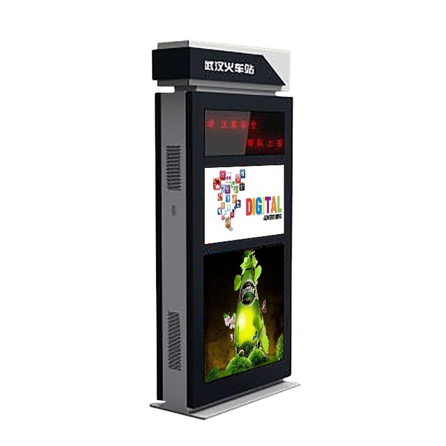 55 Inch Waterproof Outdoor Digital Signature Kiosk Bus Stop TFT Outdoor Touch IP65 Enclosure for Station