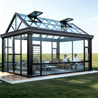 Pergola autoportante extérieure en alliage d'aluminium, écologique et durable, design moderne, pour balcon, terrasse et jardinage, fabrication OEM et ODM sur mesure