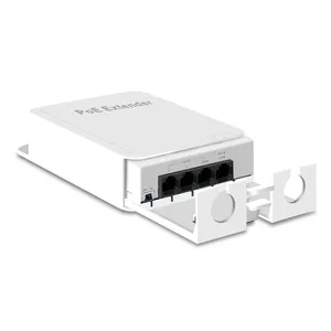 100Mbps 30w tahan air poe extender mendukung Vlan memperpanjang 250m