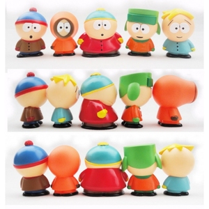 Figurines miniatures South Park, lot de 5, jouets en plastique PVC, figurine artistique, dessin animé, anime, <span class=keywords><strong>Kenny</strong></span>, figurine d'action South Park - Product Image 2