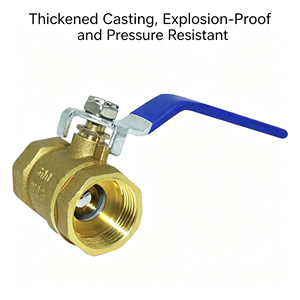 Robinet à boisseau sphérique en acier inoxydable 1 pièce, filetage NPT BSP femelle, passage complet, pour conduite d'eau, avec levier marche/arrêt, résistant à la corrosion, ensemble de fixation - Product Image 2