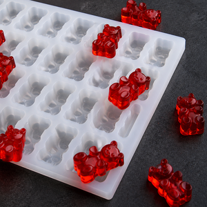 แม่พิมพ์ซิลิโคนรูปหมีกัมมี่ Vector Molds, แม่พิมพ์ 110 ช่อง ปลอดสาร BPA เกรดอาหารสำหรับใช้ในเชิงพาณิชย์, ถาดสำหรับใส่ขนม, รับทำโลโก้ตามสั่ง - Product Image 5