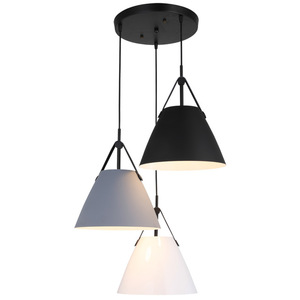 Lampe suspendue de <span class=keywords><strong>plafond</strong></span> pour table à manger nordique, luminaire suspendu moderne en cuir PU coloré pour chevet, hôtel, restaurant - Product Image 6