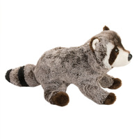 Peluche de raton laveur réaliste à poils longs, vente en gros, ODM, OEM, personnalisée, conforme à la norme EN 71, peluche d'animal, peluche de raton laveur réaliste, bonne qualité