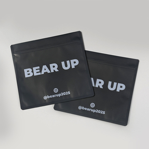 Sacchetto di Plastica Personalizzato con Chiusura <span class=keywords><strong>a</strong></span> Zip, Nero e Bianco, con Finestra Trasparente - Product Image 5