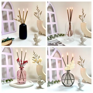 Ensemble <span class=keywords><strong>de</strong></span> bougies éternelles Décoration d'intérieur avec bougeoirs en métal et tube pour la combustion du Nouvel An - Product Image 2