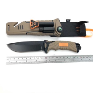 Cuchillo Táctico de Hoja Fija de Grado Industrial para Supervivencia al Aire Libre, Camping y Caza, Acero Inoxidable 420, Luz LED, Multiherramientas, OEM - Product Image 2