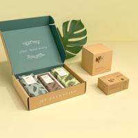 Boîte d'expédition en carton ondulé personnalisée, écologique, en papier kraft, pliable, pour bougies, parfums, soins de la peau, cosmétiques, emballage cadeau