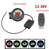1.5W Non. Phares de voiture 9 LED dynamiques à effet œil de démon, lentille décorative, 12V/6V, état neuf, phares de voiture modifiés 12V