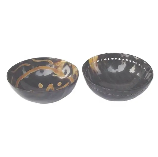 Handmade Buffalo Horn Polished Bowls Available in all Sizes Home Decor Horn Crafts Bowls