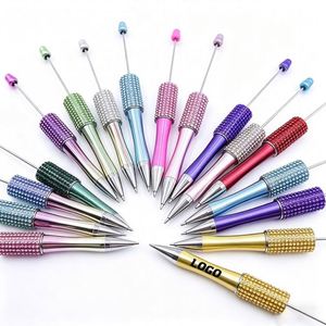 DIY Bead <b>Pen</b> Multi Color <b>Glitter</b> Ballpoint <b>Pen</b> Diamond Bead Gift <b>Pen</b> with Custom logo - Product Image 1