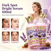 Sérum Visage Quotidien 100ml pour une Peau Éclatante – Hydratant, Éclaircissant, Correcteur de Taches Brunes, à la Bave d'Escargot et à la Lavande