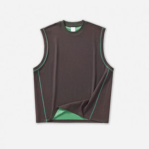 Débardeur à capuche à séchage rapide 260G Tricot respirant à sensation nulle, conception réversible Colorblock - Product Image 1