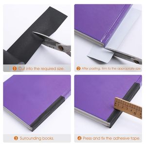 Échantillon gratuit de ruban adhésif mat pour reliure de livres, ruban en tissu noir pour la réparation, le renforcement/la protection - Product Image 3
