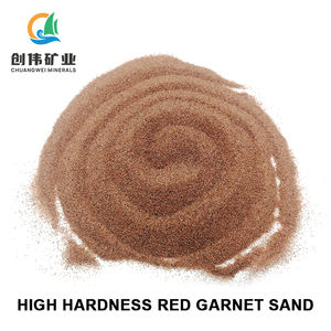 Consigliato in fabbrica 80 Mesh granato a getto d'acqua sabbia senza polvere abrasiva sabbiatura ad acqua per tagliare la roccia di vetro granato almandino - Product Image 3