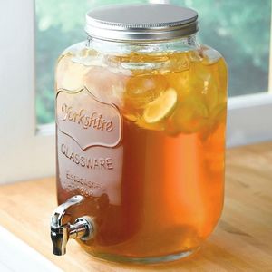 1 galon 4L 1L 2L 3L 5L 8L temizle testiler kolu büyük hacimli ev yapımı şarap cam depolama sıvı şişe vida ile hava geçirmez kap - Product Image 5