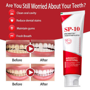 Pasta Dental Probiótica Blanqueadora SP-10, Reduce las Manchas Dentales, Aliento Fresco a Menta, Higiene Bucal Diaria, 120g - Product Image 2