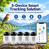 Mini traceur GPS en temps réel pour oiseaux, étanche, avec anneau pour pigeon, réseau 4G, système d'exploitation Android, modes de positionnement GPRS et LBS, en plastique