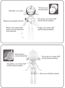 TikTok 100% di vendita originale per Pop Mart SKULLPANDA <span class=keywords><strong>Nana</strong></span> Action Figure Komatsu <span class=keywords><strong>Nana</strong></span> <span class=keywords><strong>NANA</strong></span>-0saki bambola <span class=keywords><strong>Nana</strong></span> Chaoliu fatta di - Product Image 6