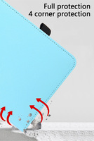 Étui universel rotatif à 360° en cuir PU texture litchi léger pour tablette iPad 7 8 9 10 10,2 pouces