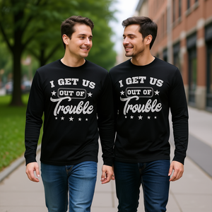 T-shirt à manches longues « I Get Us Out Of Trouble », chemise assortie pour meilleures amies - Product Image 3