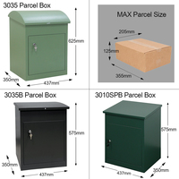 Boîte de dépôt de colis extérieure intelligente et étanche pour une livraison sécurisée de courrier et de colis de petite à moyenne taille