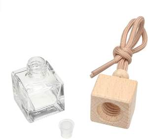 Meilleure bouteille en verre vide miniature de 8 ml avec couvercle en bois pour diffuseur de parfum - bouteille - Product Image 3