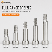 304 Stainless Steel Metric Hex Socket Shoulder Bolt Precision Ground Stripper Screw ISO 7379 M3-M10 L3-100mm for Mold Tooling