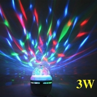 Ampoule LED RGB E27, projecteur de couleurs magiques, lumière de scène rotative automatique, AC85-265V 220V 110V pour les fêtes, les bars, les KTV, les discothèques