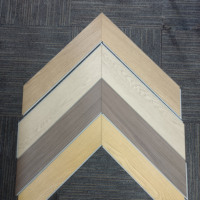 6mm 8mm Intérieur Cliquez Serrure Chevron Salon Vinyle Planche Plancher Durable Étanche Spc Plancher