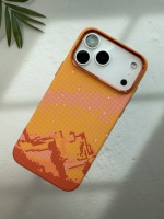 Étui de téléphone orange vibrant pour iPhone 18 Pro Max, étui de téléphone magnétique puissant pour 18 Air avec cadre d'objectif en alliage de titane