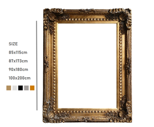 Moule décoratif de mariage avec cadre en bois, effet <span class=keywords><strong>miroir</strong></span> <span class=keywords><strong>doré</strong></span> antique, moulage vintage - Product Image 2