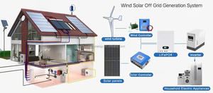 Générateur à aimants permanents 800W Petite éolienne Production d'énergie éolienne Système d'énergie solaire 12V 24V pour usage domestique - Product Image 5