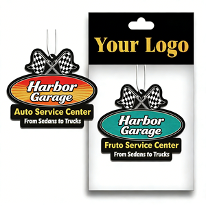 Ambientador de Coche Ecológico con Logotipo Personalizado, con Más de 40 Aromas Duraderos, <span class=keywords><strong>en</strong></span> Forma de Botella de Perfume, Tarjeta de Papel Perfumada para Coches - Product Image 1