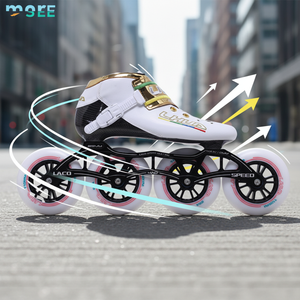 Pattini in Linea da Velocità SeeMore Selection in Fibra di Carbonio, Leggeri e ad Alte Prestazioni <span class=keywords><strong>per</strong></span> <span class=keywords><strong>Adulti</strong></span> e Bambini, <span class=keywords><strong>per</strong></span> Uso Esterno - Product Image 1