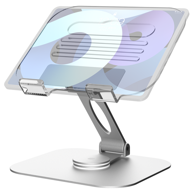XSR Factory Direct Acrylic Aluminum 360 Rotatable Adjustable Tablet Stand Holder Suitable for 6-11 Inch Tablets Ipad