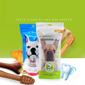 Fabrication en gros en forme d'os surdimensionné en forme de brosse à dents dents à mâcher pour animaux de compagnie nettoyage collations pour grand chien - Product Image 6