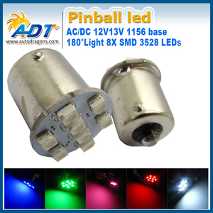 Bombillas LED Rojas para Pinball # 89 FLASHER "Ultra Bright" 8LED 12v Bayonet (8smd) - Product Image 3