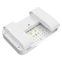 Lampe UV Professionnelle LED 180W pour Sèche-Ongles, Grand Espace Double Mains, Lumière de Manucure avec 66 Perles pour Nail Art DIY et Salon à Domicile